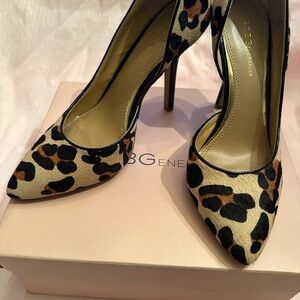 BCBGeneration Leopard Print Heels